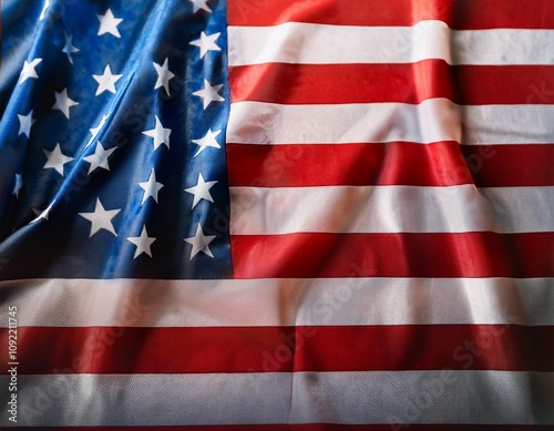 Patriotic and nationalistic symbolism represented by the American flag