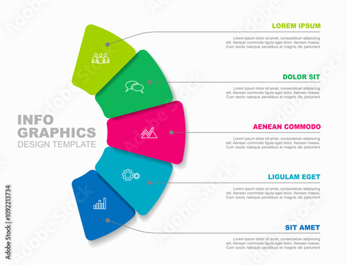 Infographic design template with place for your data. Vector illustration.