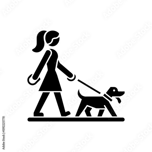 Dog Walking Leisurely icon