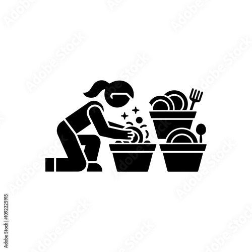 Dishwashing Activity Icon