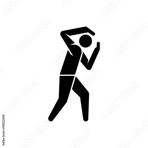 Frightened person hiding icon