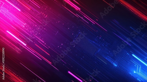 High tech futuristic technology abstract technology particle mesh style background photo