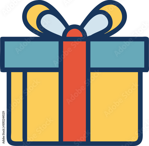 gift box with ribbon illustration
