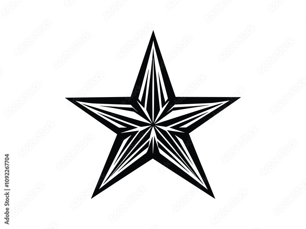 Obraz premium Western Star Silhouettes for Cowboy Design Themes