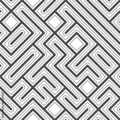 Seamless geometric pattern of perpendicular lines. Geometric background. Template for interior design, covers, panels, packaging and creative ideas