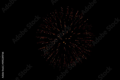 Vectorial Fireworks with black background