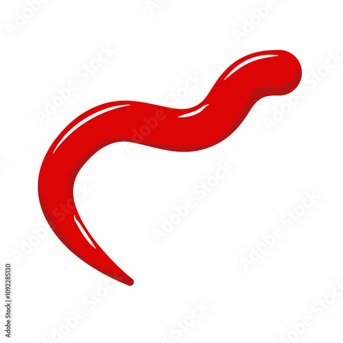 Tomato red juice or ketchup sauce