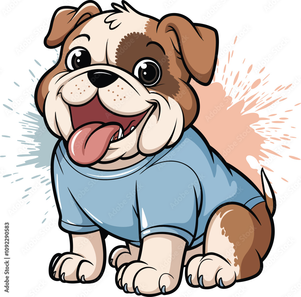 Obraz premium Cute Bulldog Vector