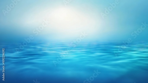 Abstract light blue gradient background with blurred aqua water effect versatile vector illustration for graphic design, banners, winter and summer themes, aqua websites