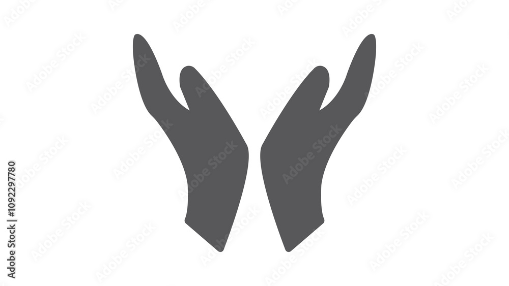 Obraz premium two hands icon