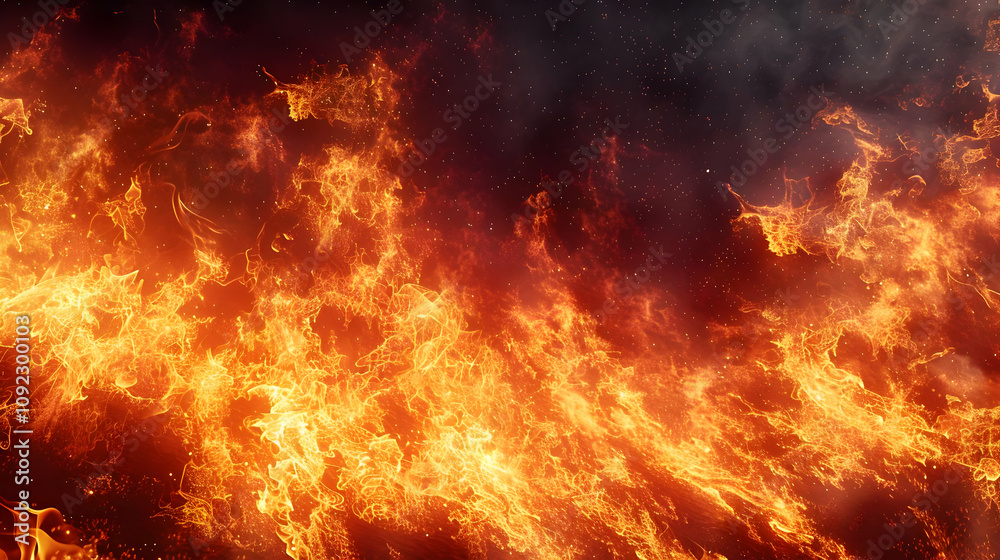 Fiery Abstract Background Illustration Fiery Abstract Background Illustration