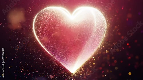 valentine background with hearts