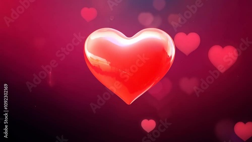 valentine background with hearts