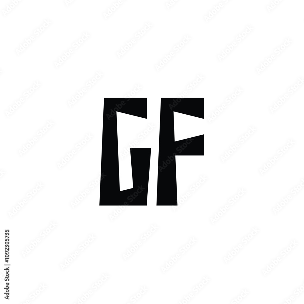 GF monogram logo design letter text name symbol monochrome logotype alphabet character simple logo GF monogram logo design letter text name symbol monochrome logotype alphabet character simple logo