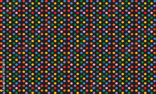 Colored circle seamless pattern. Simple childish party backdrop. Creative minimalist style art background for children or trendy design with polka dot. Vector illustration . EPS 10