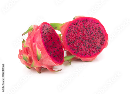dragon fruit isolated on white background