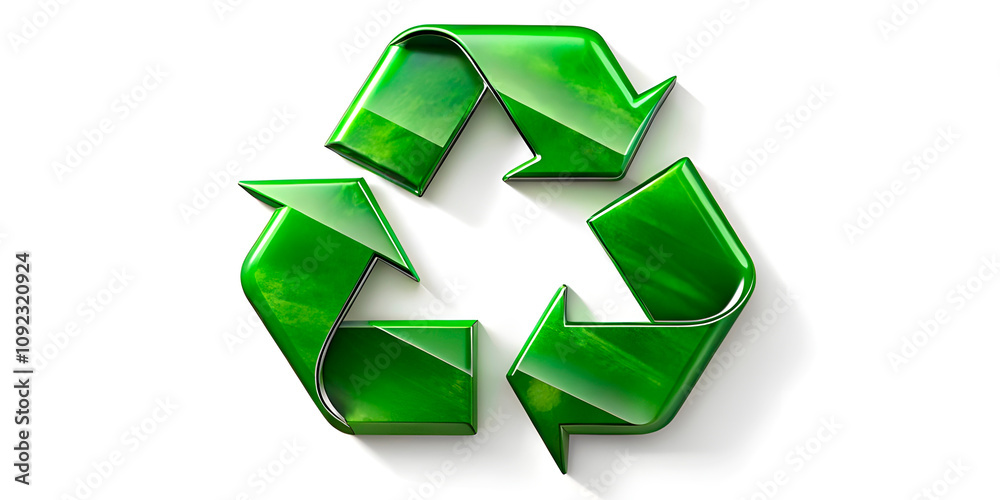 Obraz premium 3d recycle symbol