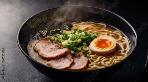 Steaming Bowl of Ramen Noodles