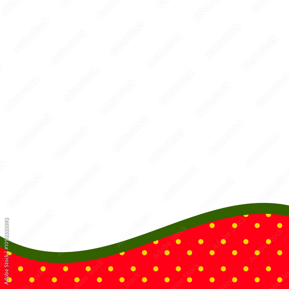 Obraz premium Christmas Wavy Footer