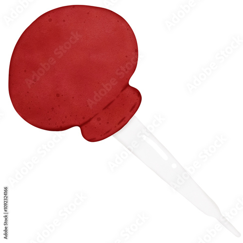 red droper isolated on white