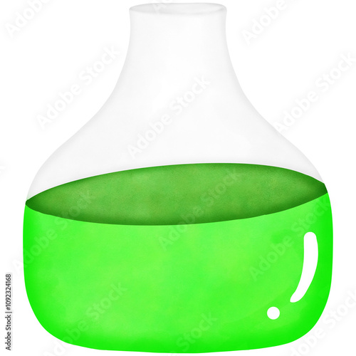 green glass bottle