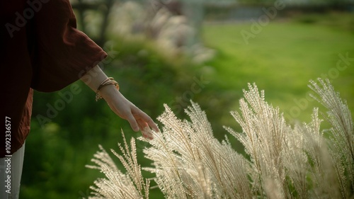 A gentle touch connects with nature