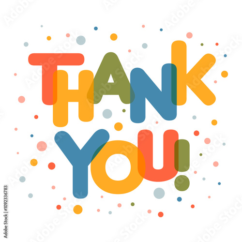 Thank You handwritten inscription, card, hand lettering text on white background for printable thank you cards, poster, banner, colorful modern typography script, gratitude, compliment card