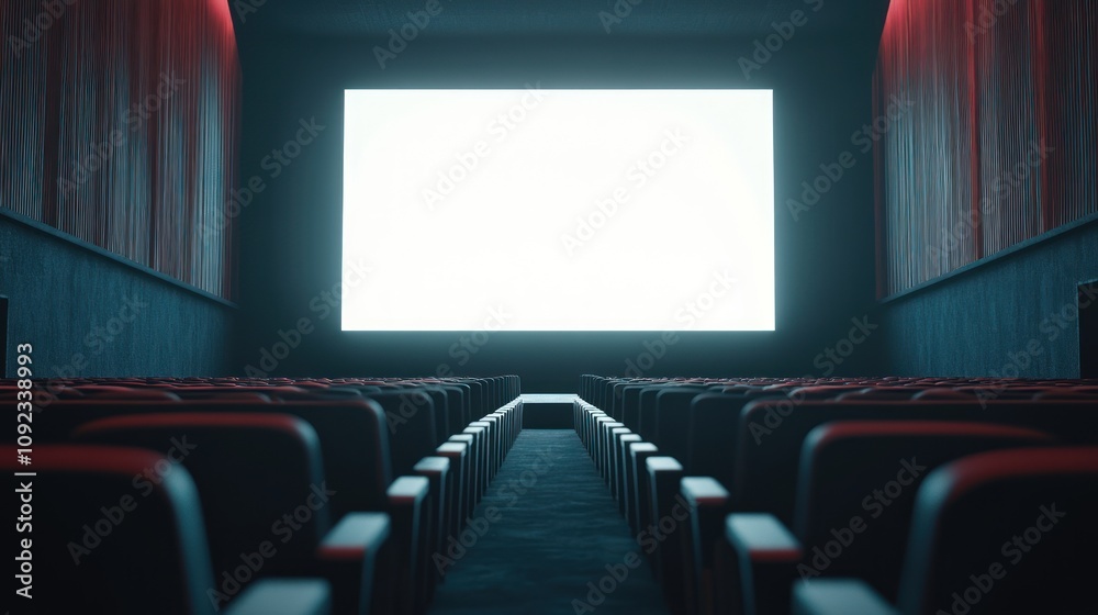 Fototapeta premium Empty Cinema Theater