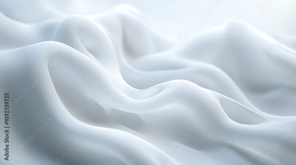 Obraz premium Abstract white background with soft lines wave