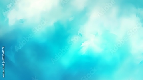 Abstract light blue gradient background with blurred aqua water backdrop vector illustration perfect for graphic design projects, banners, winter and summer themes, aqua posters, and website designs photo