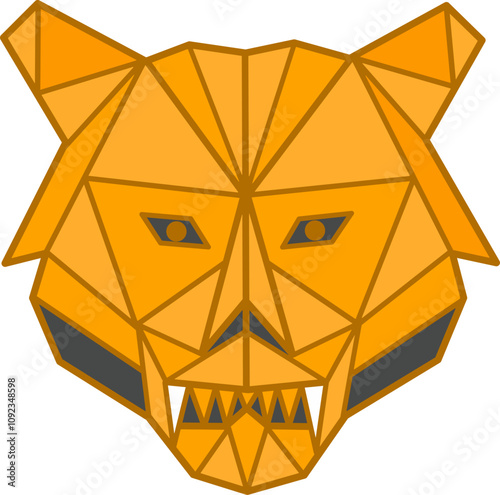 Tiger Head Design, Tiger Face vector.