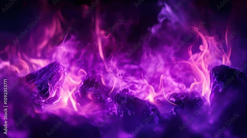 Fototapeta premium Purple Fire Abstract