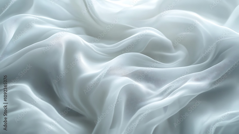 Obraz premium Abstract white background with soft lines wave