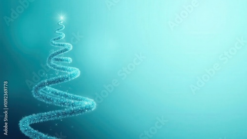 Elegant Spiral Light Blue DNA Helix Structure Abstract Background for Modern Web Design and Technology Themes photo