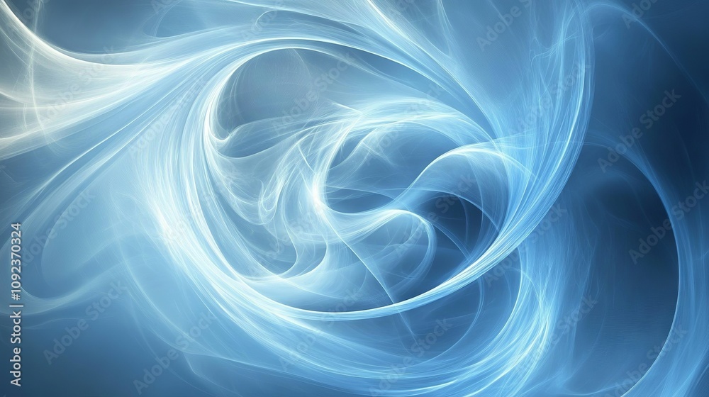 Fototapeta premium Abstract light blue gradient background with soft curves and subtle textures for modern minimalist design