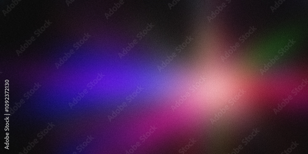 Obraz premium Colorful gradient background fading from blue to black, featuring noise and grain