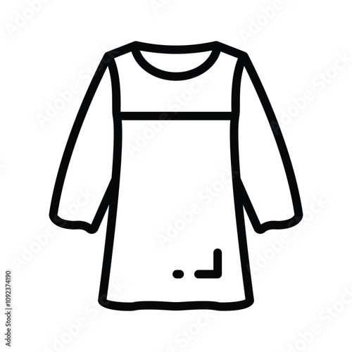Icon of a dress suitable for everyday wear