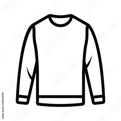 Basic crewneck sweater, perfect for colder seasons