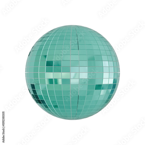 disco ball isolated on transparent background 