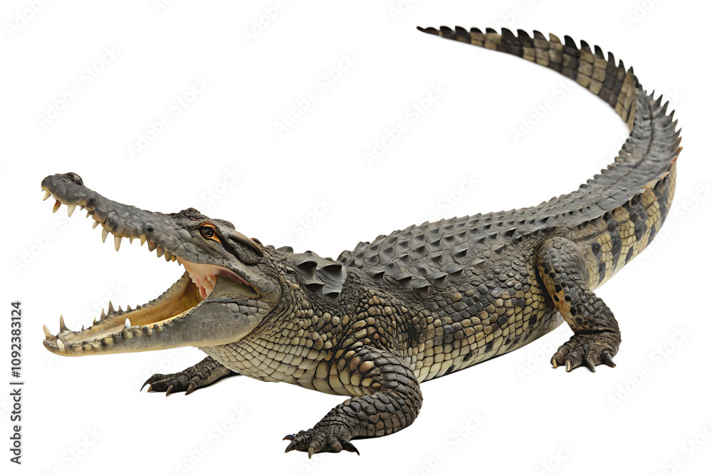 Fototapeta premium Close Up Crocodile. PNG.