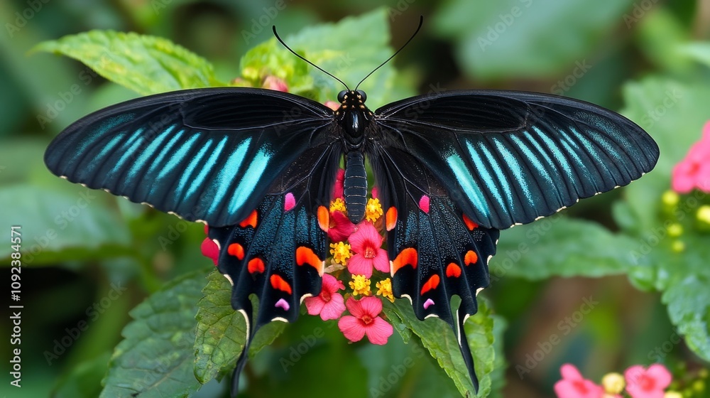 Stunning Close-up of a Colorful Butterfly Stunning Close-up of a Colorful Butterfly