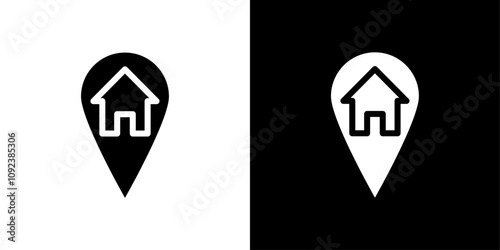 Address icon Art design illustration