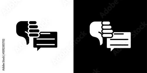 bad feedback icon Art design illustration