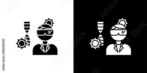 Biomedical engineer icon Art design illustration