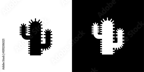 Cactus icon Art design illustration