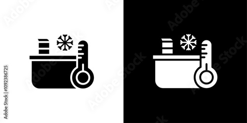 Cold plunge icon Art design illustration