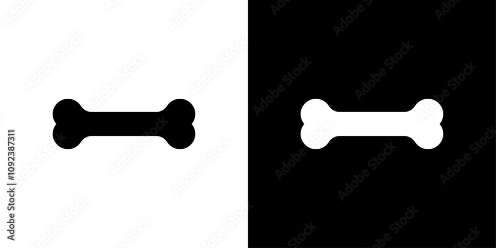 Dog bone icon Art design illustration