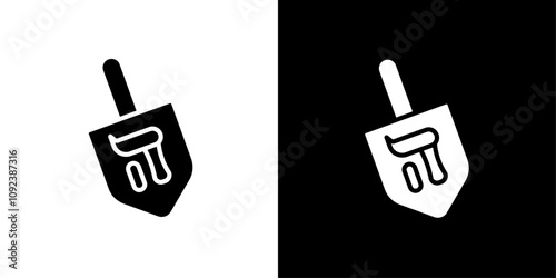 Dreidel icon Art design illustration