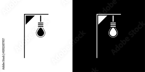 gallows icon Art design illustration