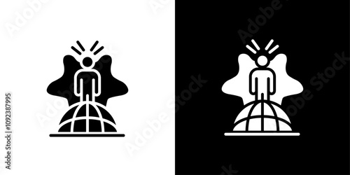 Global campaign icon Art design illustration